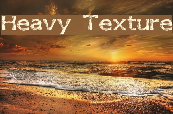 Heavy Texture Font examples