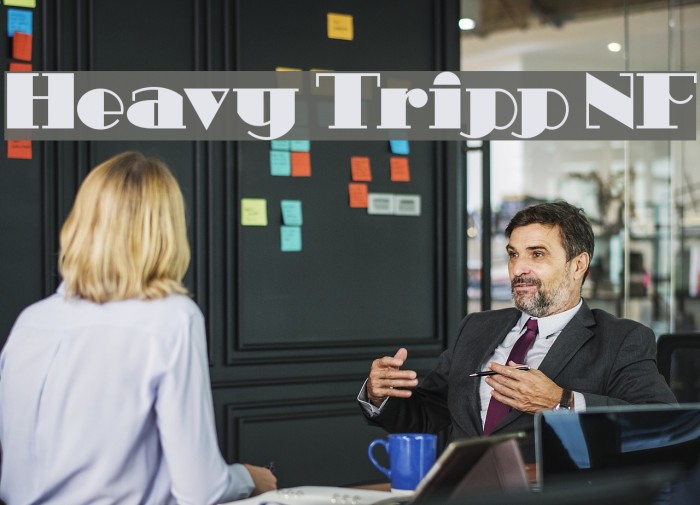 Heavy Tripp NF Font examples