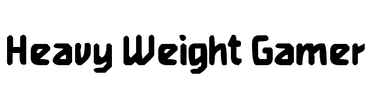Heavy Weight Gamer  les polices de caractères gratuit tlcharger