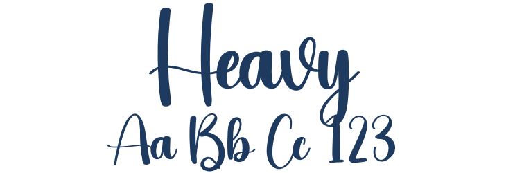 Heavy Font Preview
