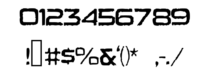 HeavyBomb Font OTHER CHARS