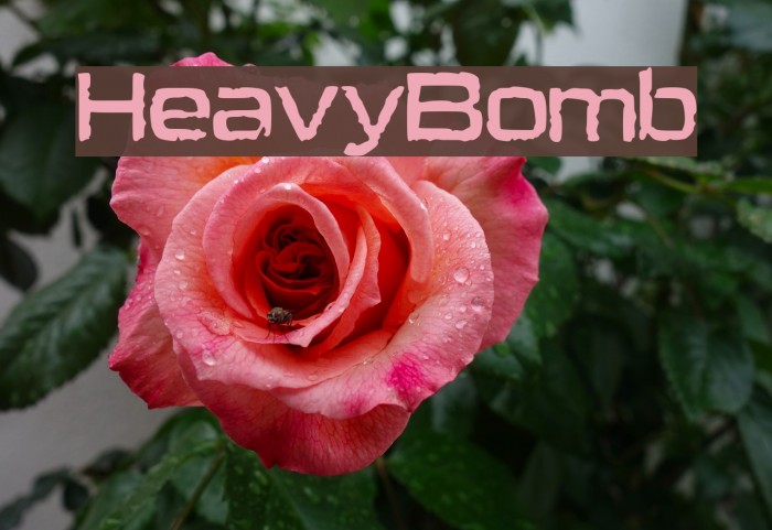 HeavyBomb Font examples