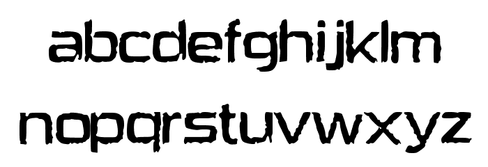 HeavyBomb Font LOWERCASE