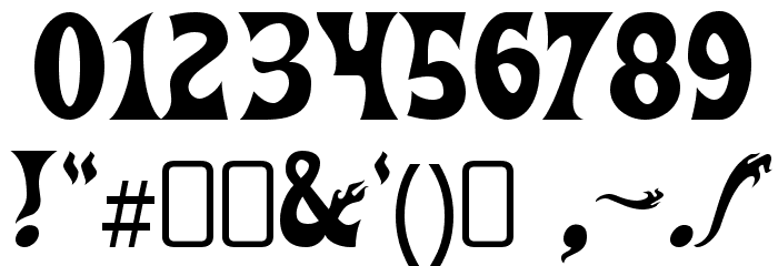 HeavyHeap-Regular Font OTHER CHARS