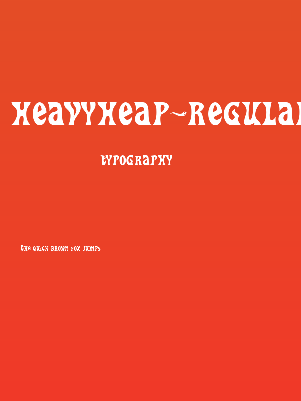 HeavyHeap-Regular Poster