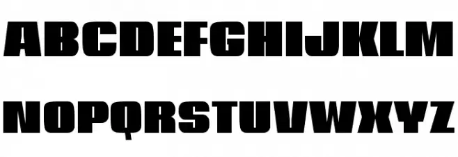 HeavyHeavyFat Regular Font Litere mari