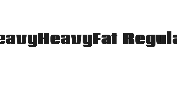 HeavyHeavyFat Regular Logo