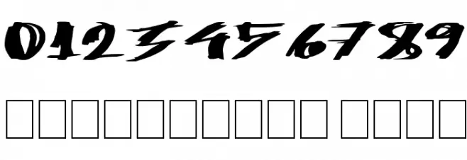 HeavyLoad Font OTHER CHARS