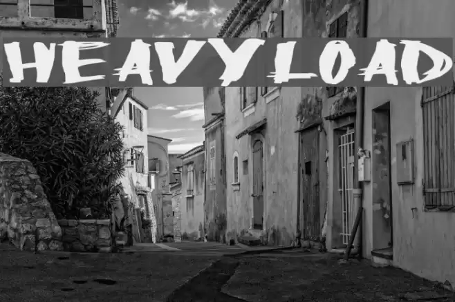 HeavyLoad Font examples