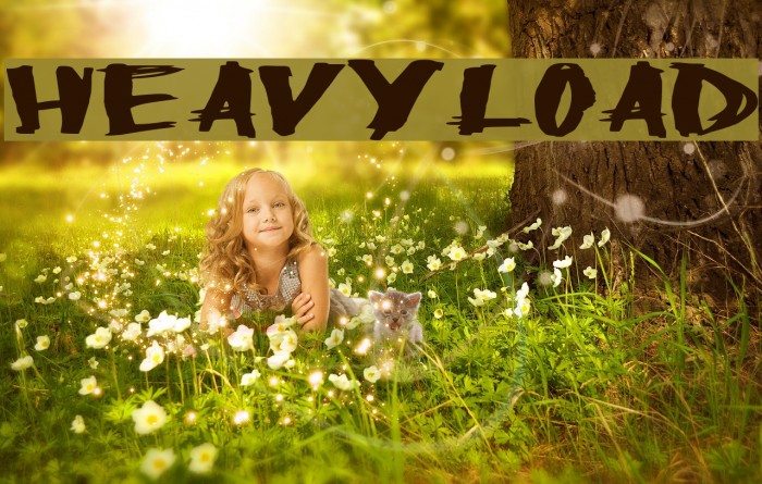 HeavyLoad Шрифта examples