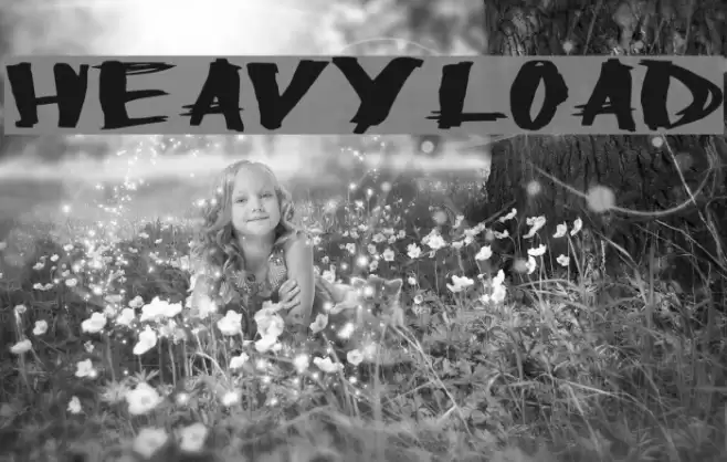 HeavyLoad Font examples