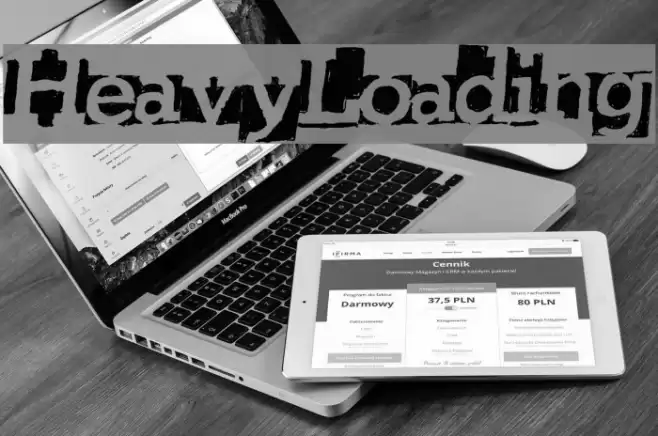HeavyLoading Font examples