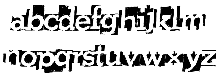 HeavyLoading Font LOWERCASE