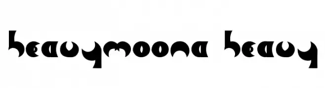 HeavyMoonA-Heavy  Frei Schriftart Herunterladen