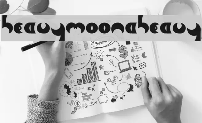 HeavyMoonA-Heavy Font examples