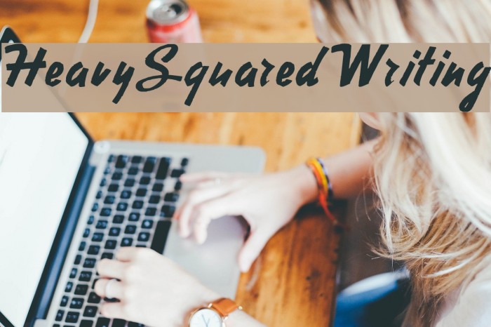 HeavySquaredWriting Example 3