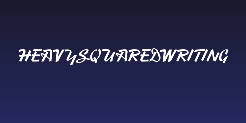 HeavySquaredWriting Social Header
