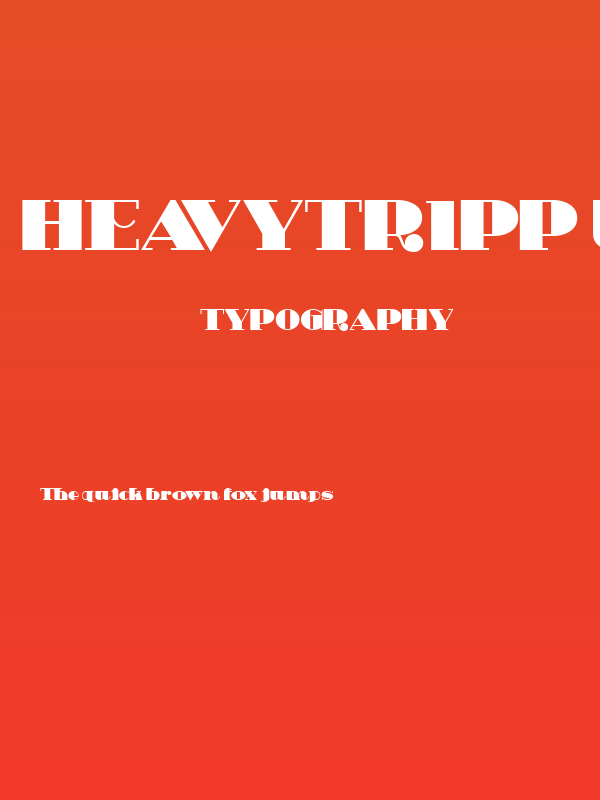 HeavyTripp UltraBold Poster