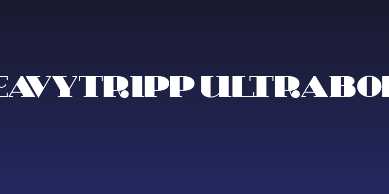 HeavyTripp UltraBold Social Header