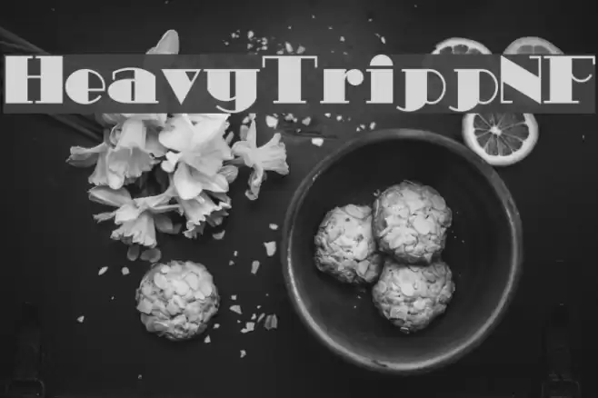 HeavyTrippNF Font examples