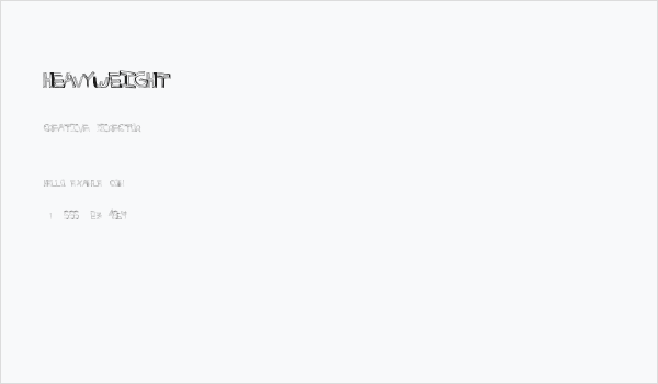 HeavyWeight Business Card