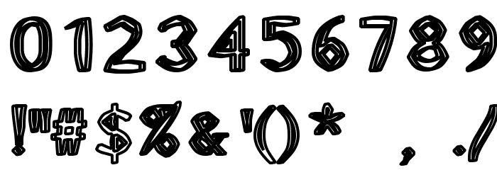 HeavyWood Font OTHER CHARS