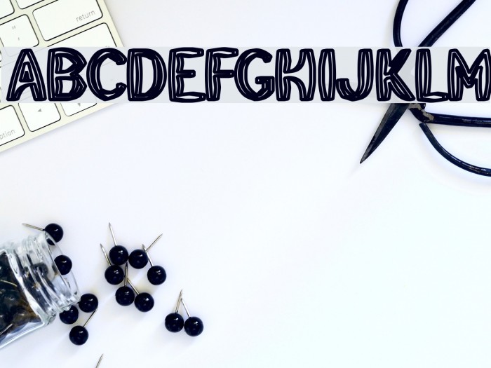 HeavyWood Font examples