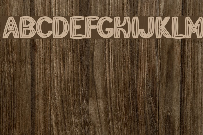 HeavyWood Font examples