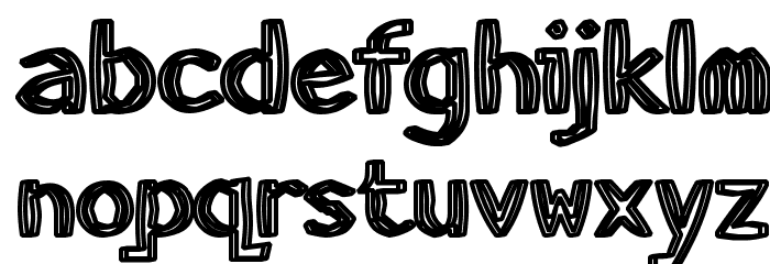 HeavyWood Font LOWERCASE