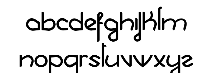 Hebe Font LOWERCASE