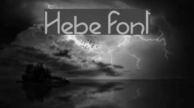 Hebe Font examples