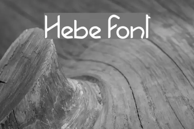 Hebe Font examples