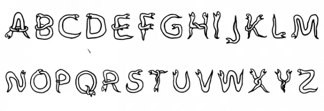 Hebisanfont Regular Fonte MAIÚSCULAS