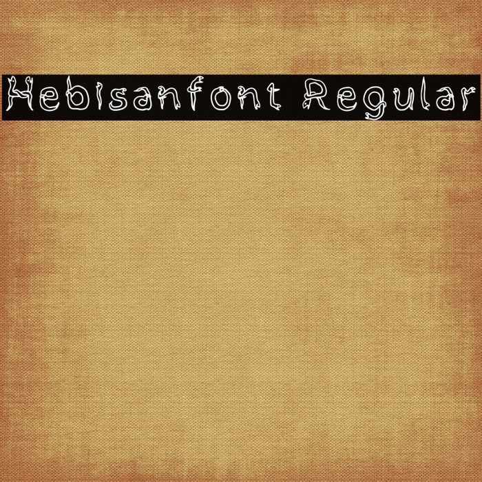 Hebisanfont Regular Example 1