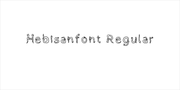 Hebisanfont Regular Logo