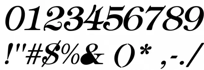 Hebrew Italic Font OTHER CHARS