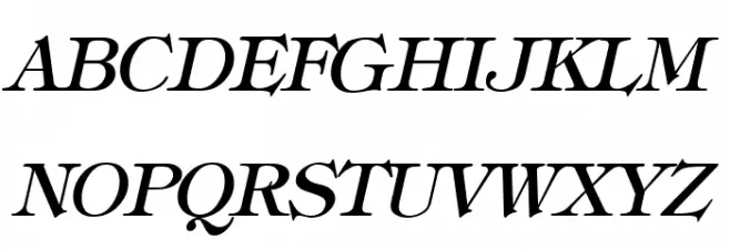 Hebrew Italic Polices MAJUSCULES