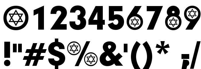 Hebrew Participants Font OTHER CHARS