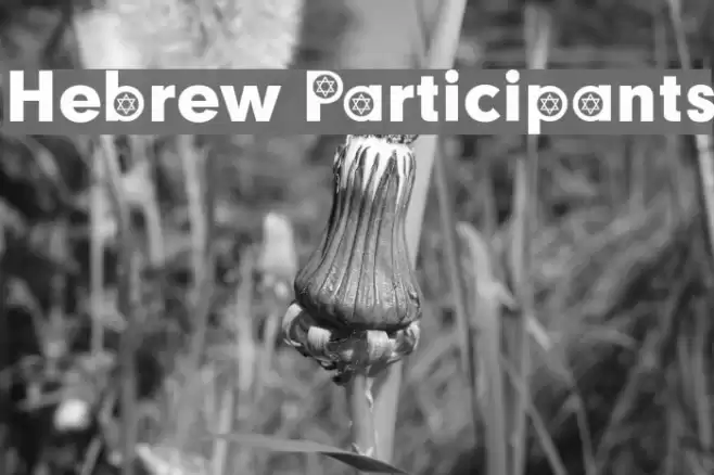 Hebrew Participants Polices examples