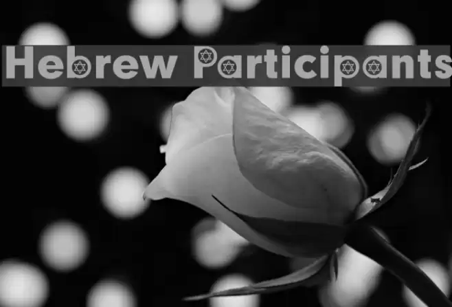 Hebrew Participants Polices examples