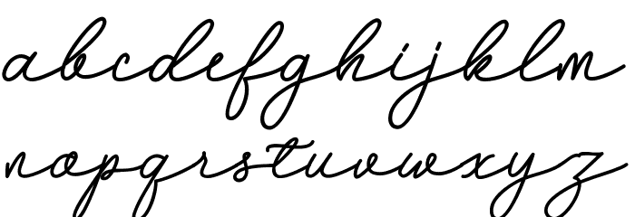 Hebrida Font LOWERCASE