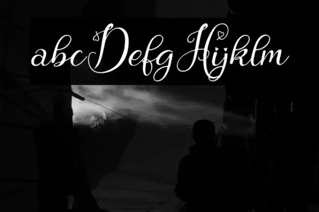 Hebydia-Demo Font examples