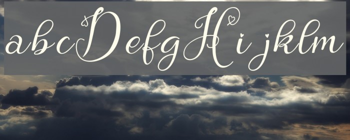 Hebydia Demo Font examples