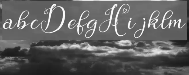 Hebydia Demo Font examples