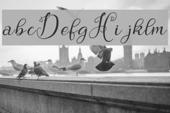 Hebydia Demo Font examples