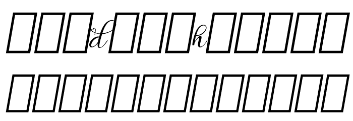 Hebydia Demo Font LOWERCASE