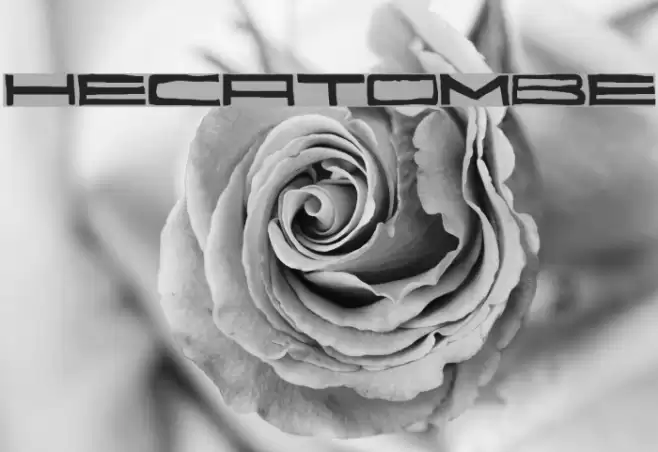 Hecatombe Font examples