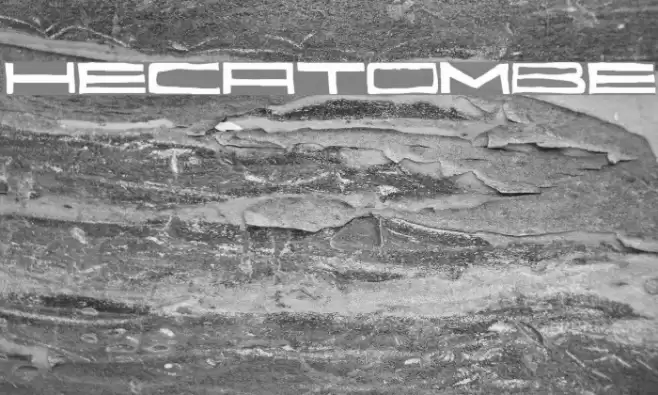 Hecatombe Font examples