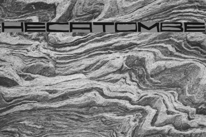 Hecatombe Font examples