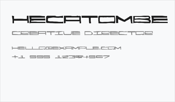 Hecatombe Business Card